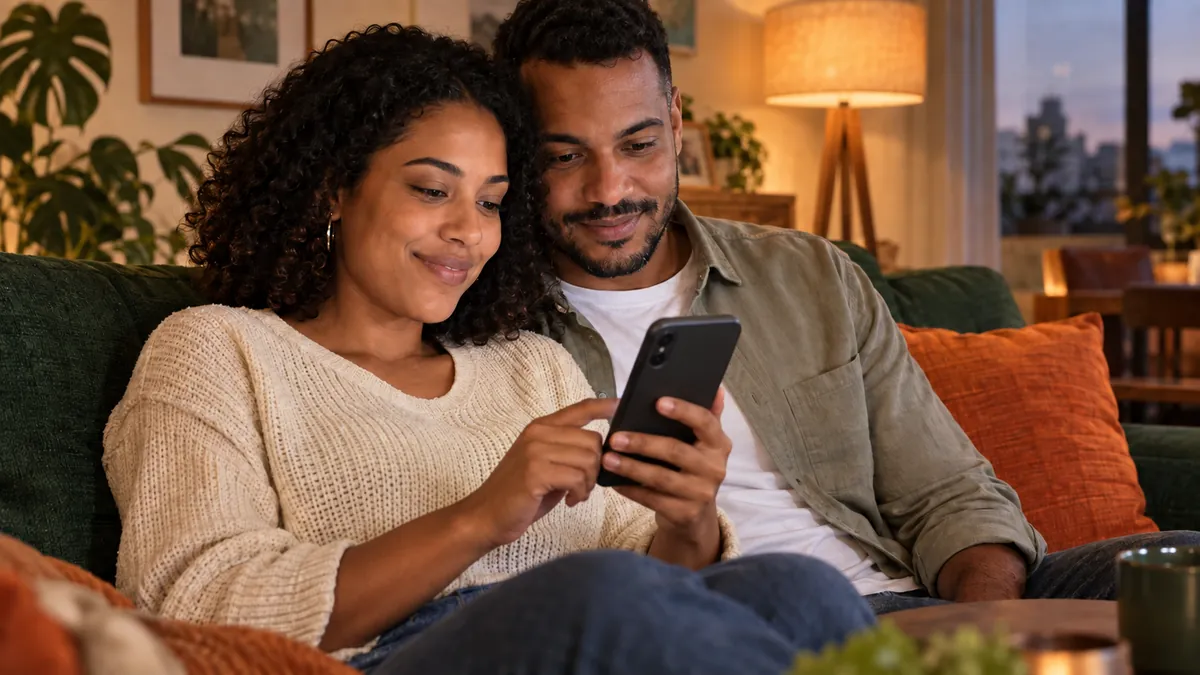 Assistente financeiro com IA respondendo perguntas sobre gastos no celular